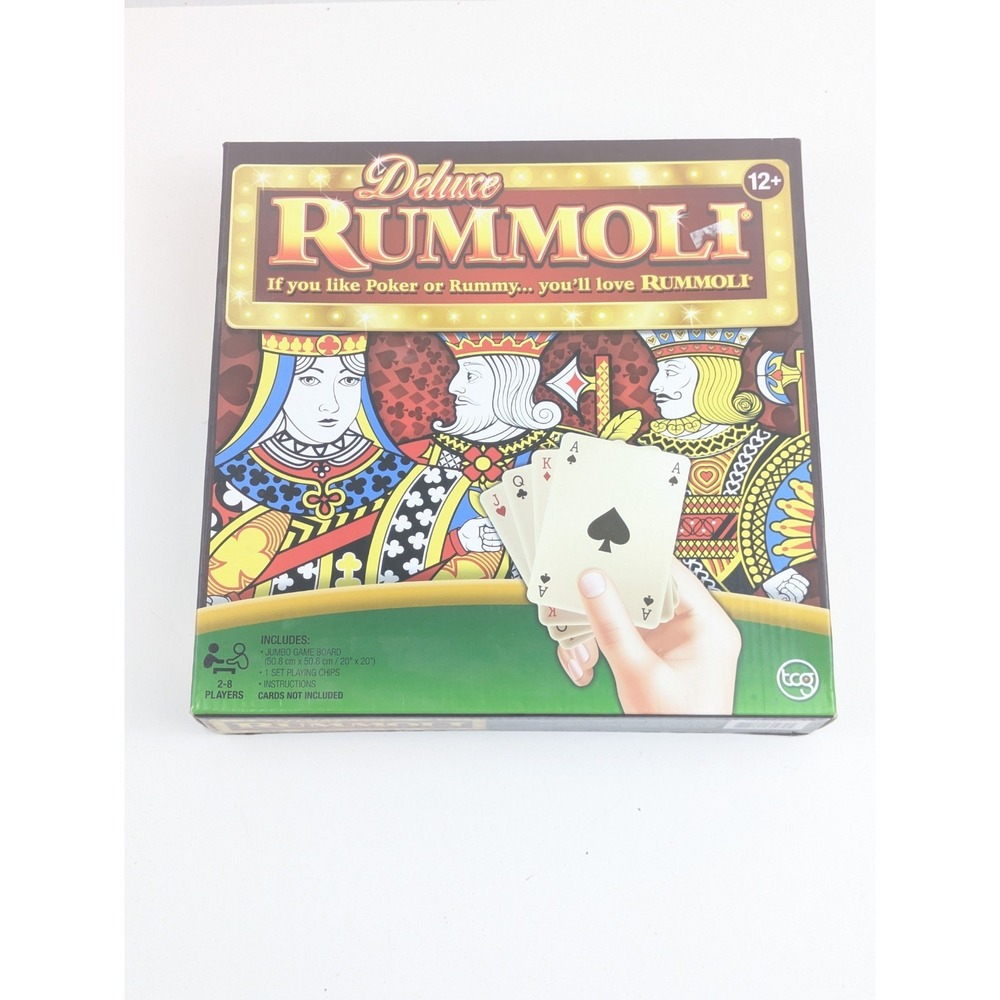 Rummoli Deluxe With Mat and Box Card Game chips included